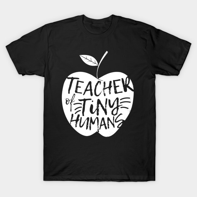 Teacher Of Tiny Humans Funny Preschool Teacher T-Shirt by marjaalvaro